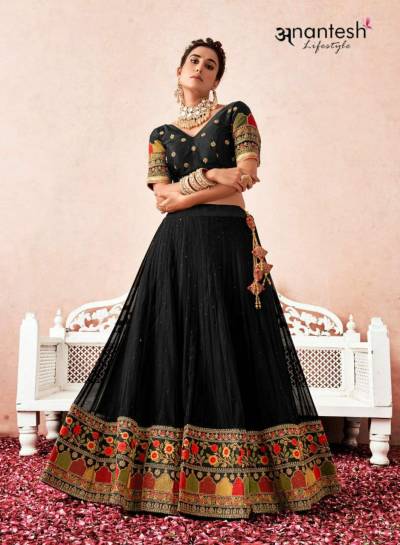 Code - 1005 By Anantesh Designer Partywear Leheng Choli Collection